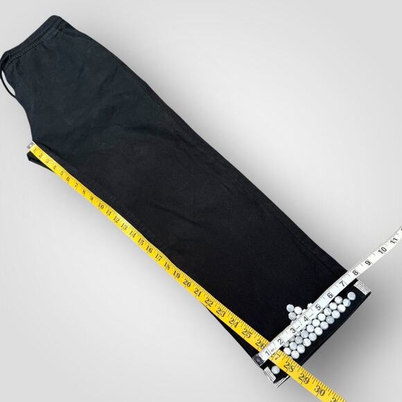 Marks & Spencer Straight Fit High Rise Pants Rhinestone Beaded Hem Size M Black - Picture 15 of 16